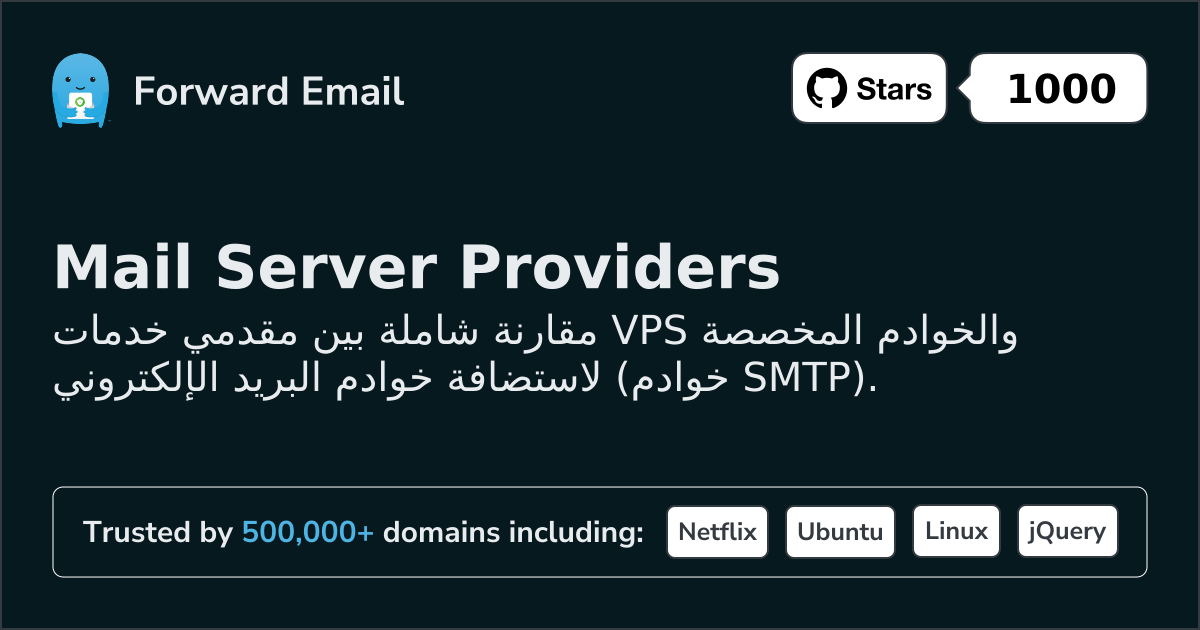 أفضل مزودي خدمة البريد الإلكتروني