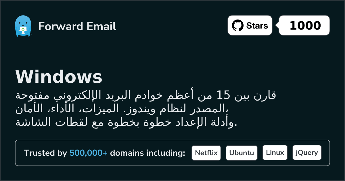 15 أعظم خوادم بريد إلكتروني مفتوحة المصدر لـ Windows 2026