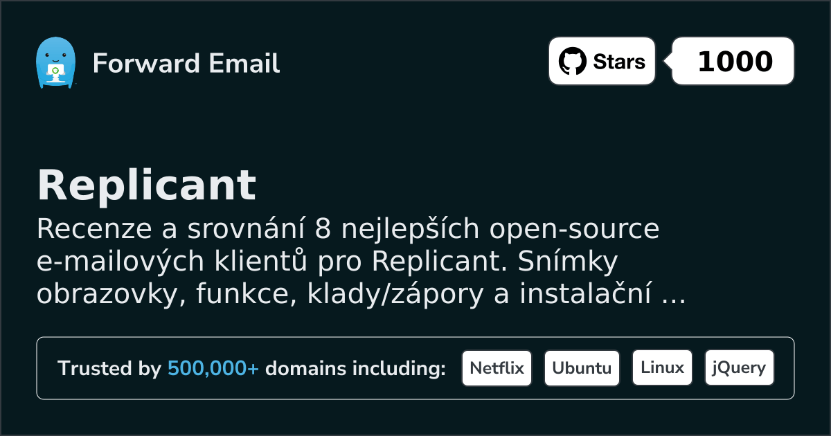 8 nejlepších open source e-mailových klientů pro Replicant 2026