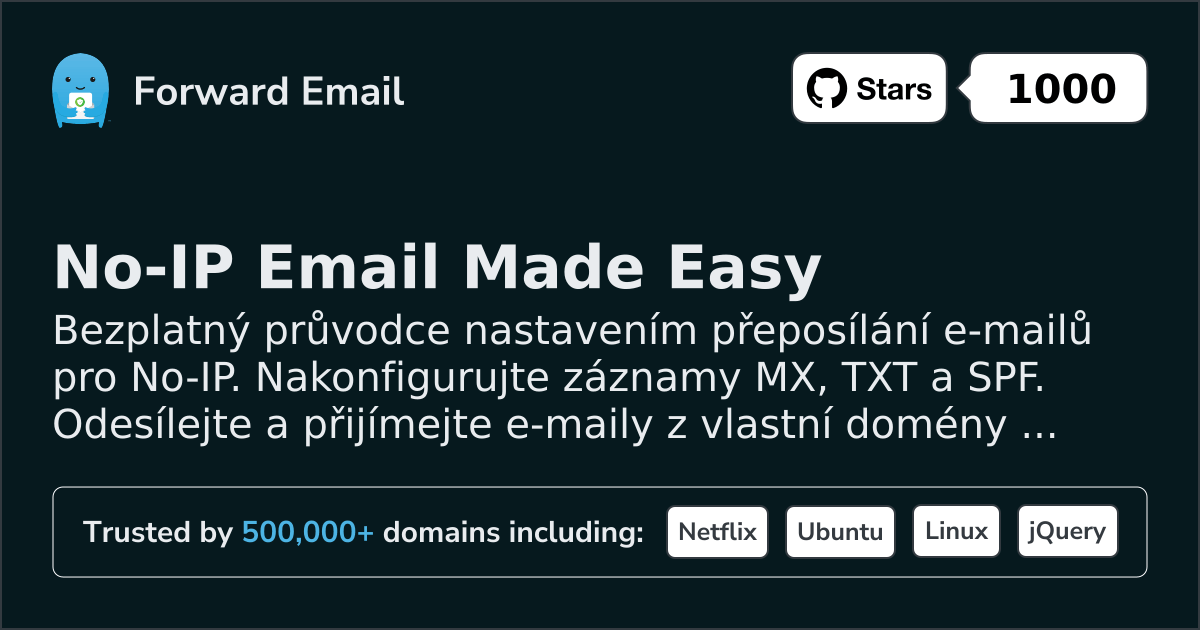Jak nastavit e-mail pomocí No-IP