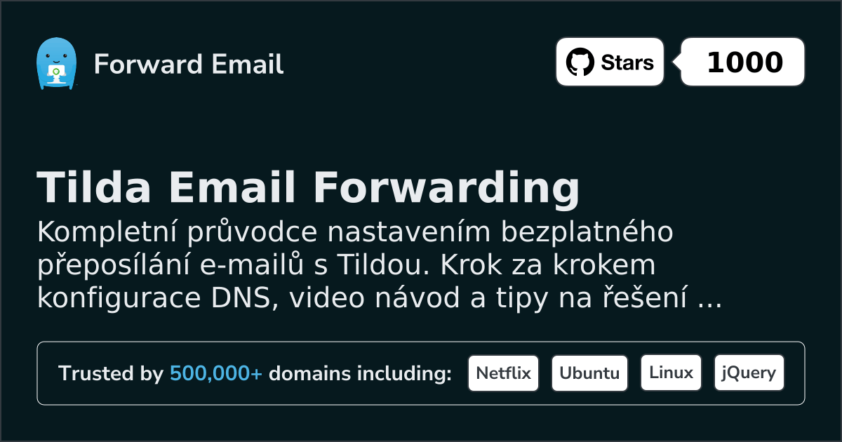 Jak nastavit e-mail pomocí Tilda
