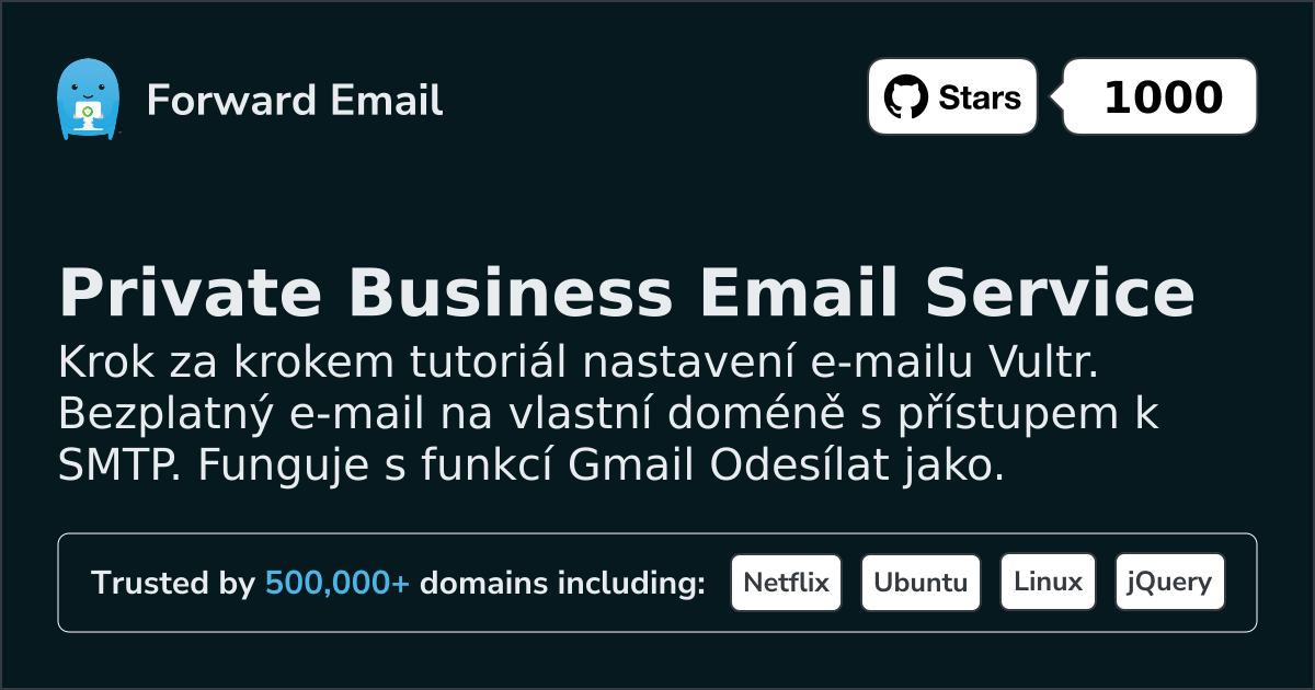 Jak nastavit e-mail pomocí Vultr