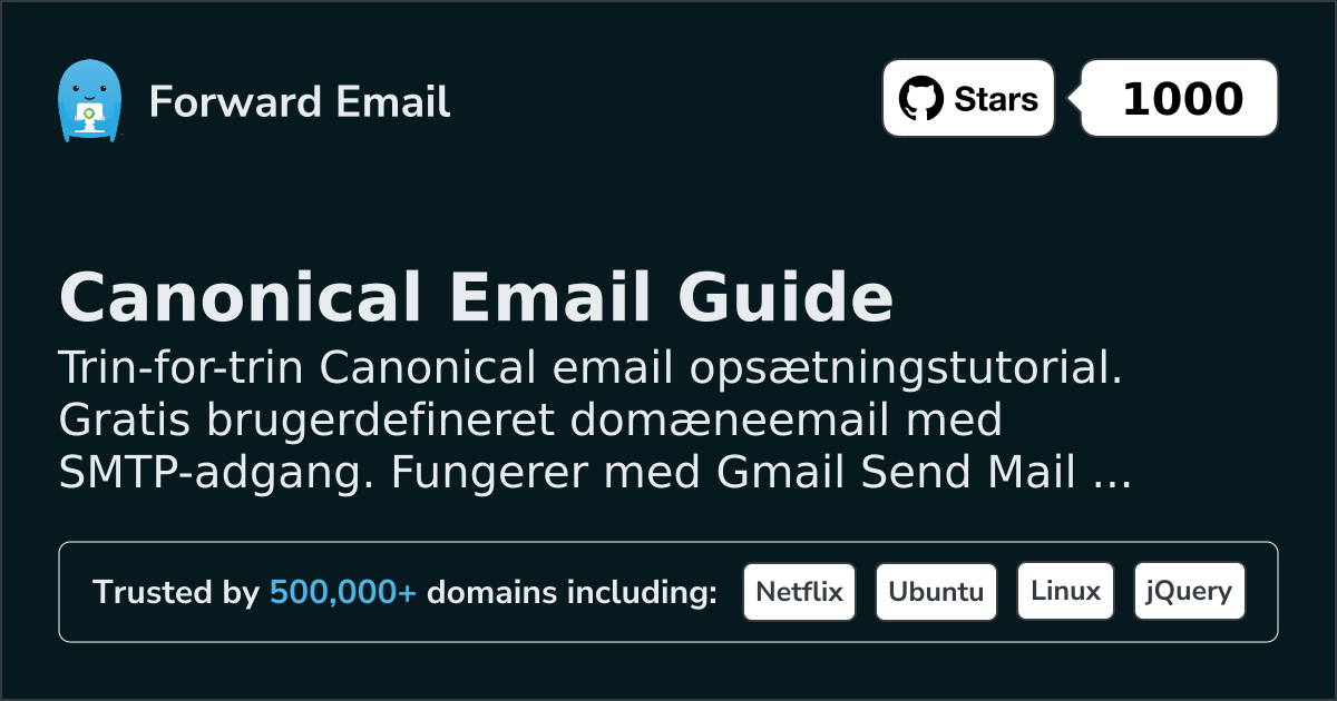 Sådan opsætter du e-mail med Canonical