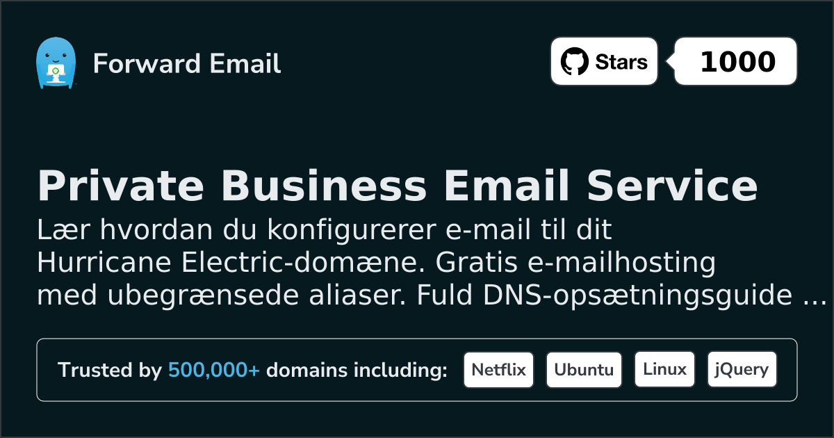 Sådan opsætter du e-mail med Hurricane Electric