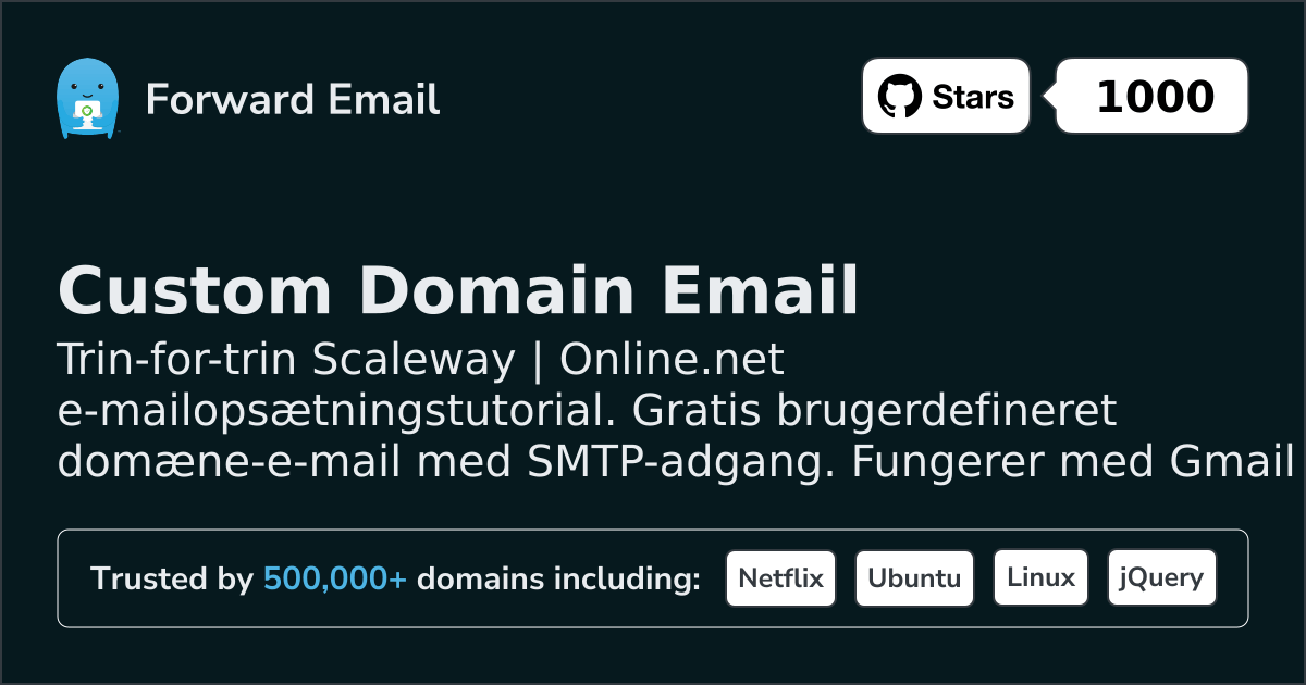 Sådan opsætter du e-mail med Scaleway & Online.net