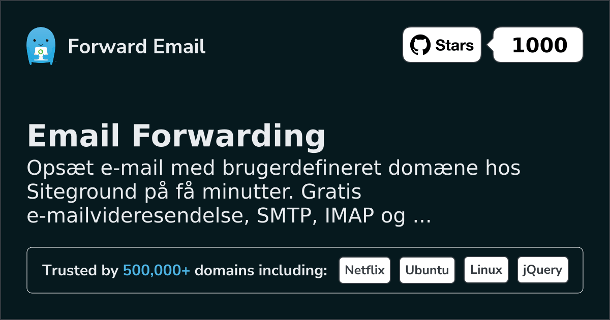 Sådan opsætter du e-mail med Siteground