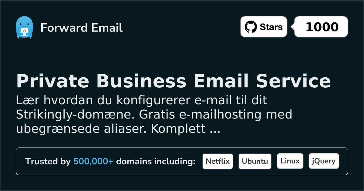 Sådan opsætter du e-mail med Strikingly