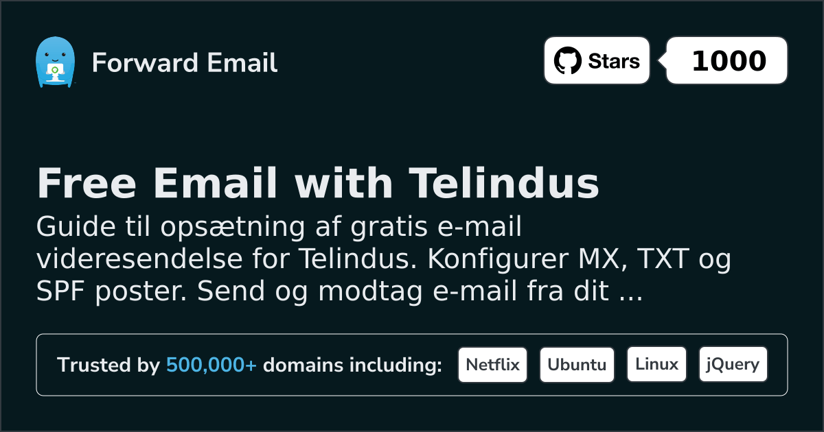 Sådan opsætter du e-mail med Telindus