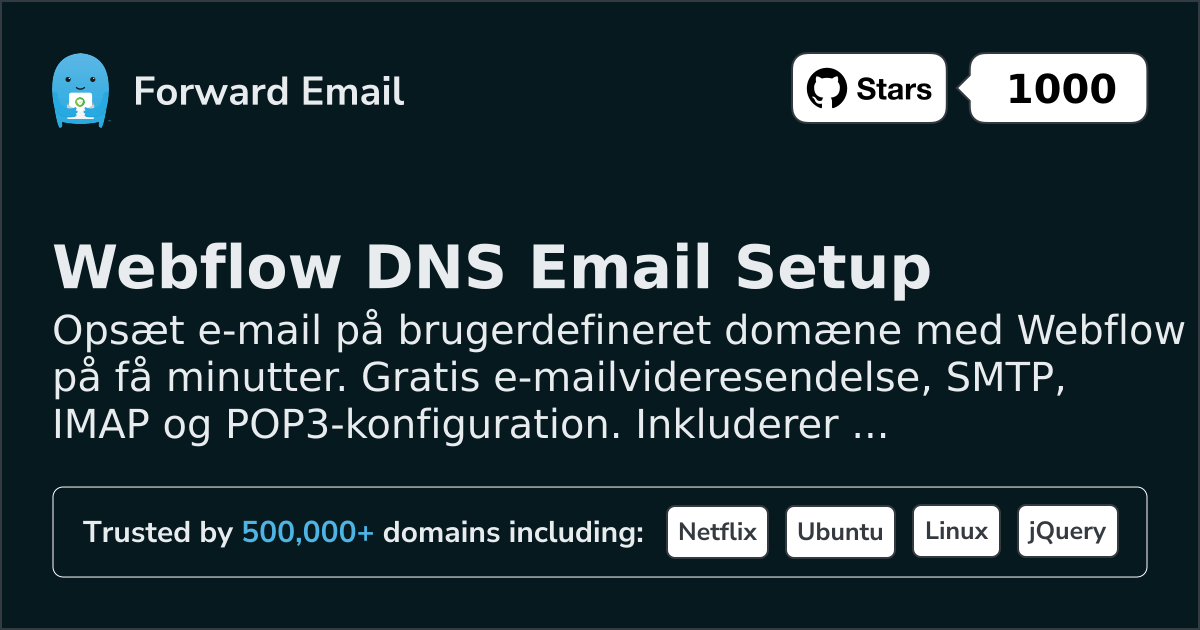 Sådan opsætter du e-mail med Webflow