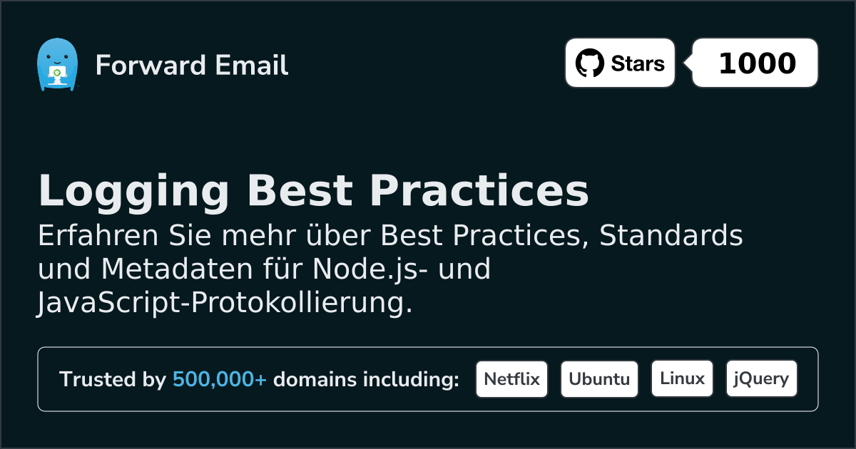 Best Practices für Node.js-Protokollierung