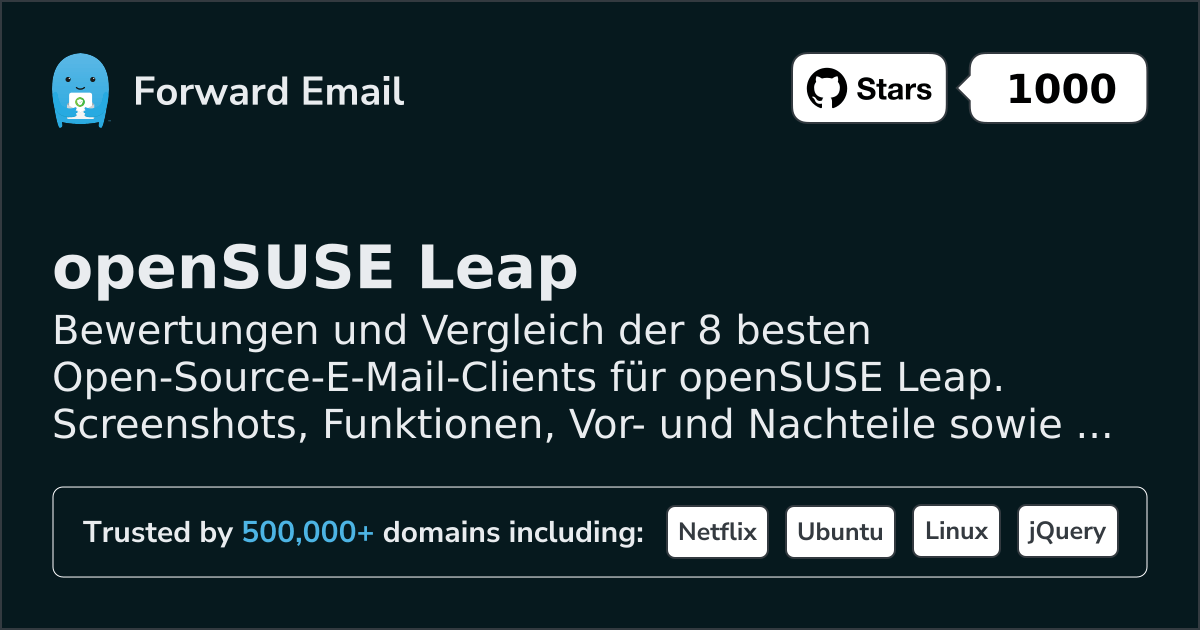8 Top Open Source E-Mail-Clients für openSUSE Leap 2026