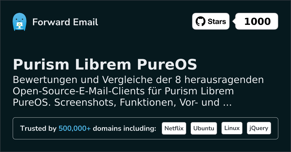 8 herausragende Open-Source-E-Mail-Clients für Purism Librem PureOS 2026