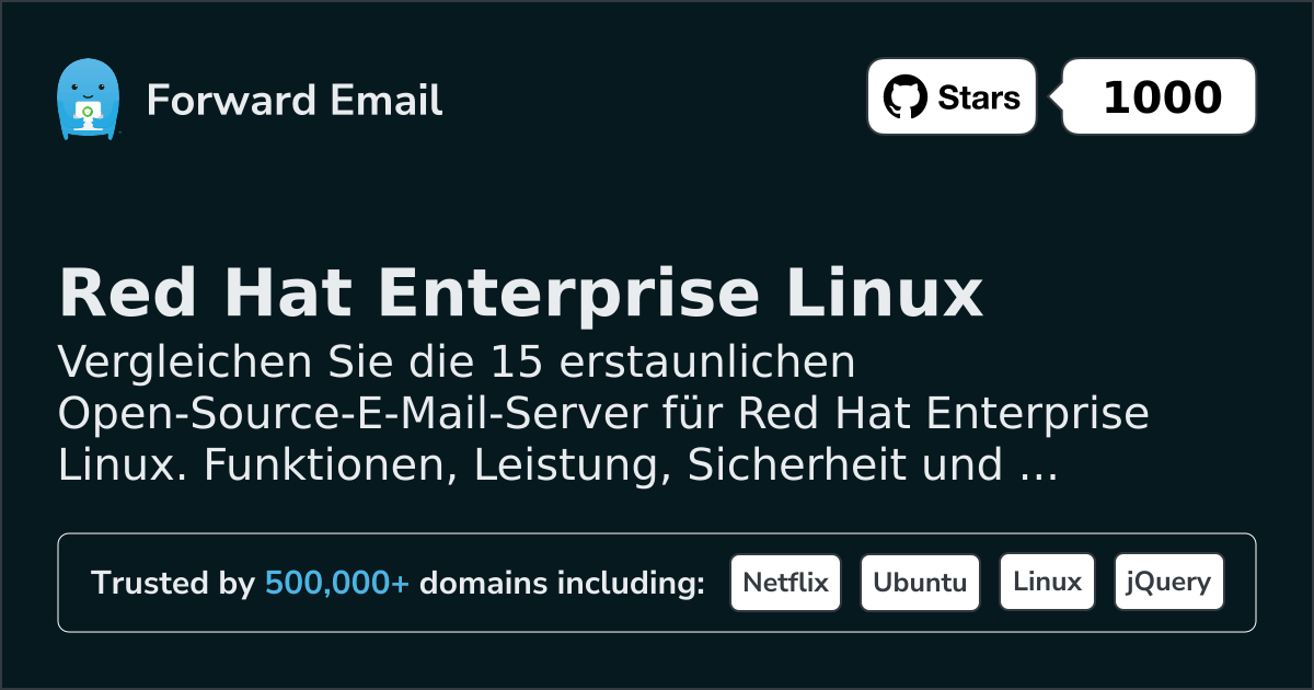 15 erstaunliche Open-Source-E-Mail-Server für Red Hat Enterprise Linux 2026