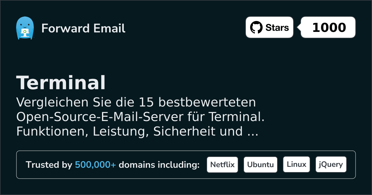 15 Höchstbewertete Open Source E-Mail-Server für Terminal 2026