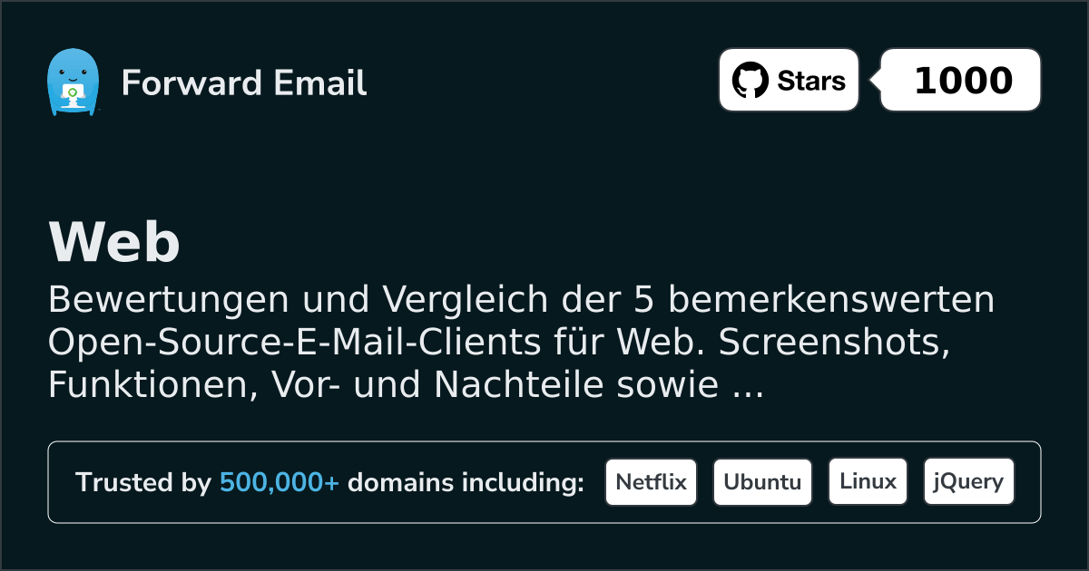 5 Bemerkenswerte Open Source E-Mail-Clients für Web 2026