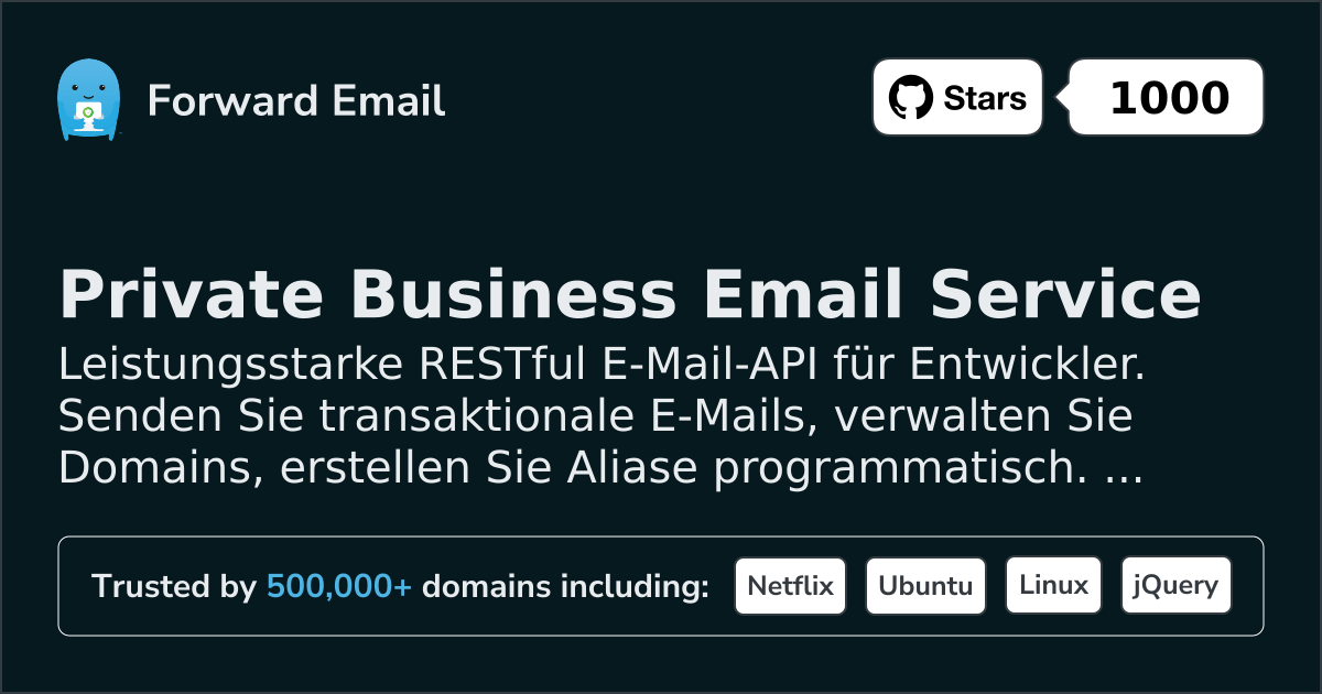 E-Mail-API für Entwickler - RESTful API mit Webhooks & SMTP 2026