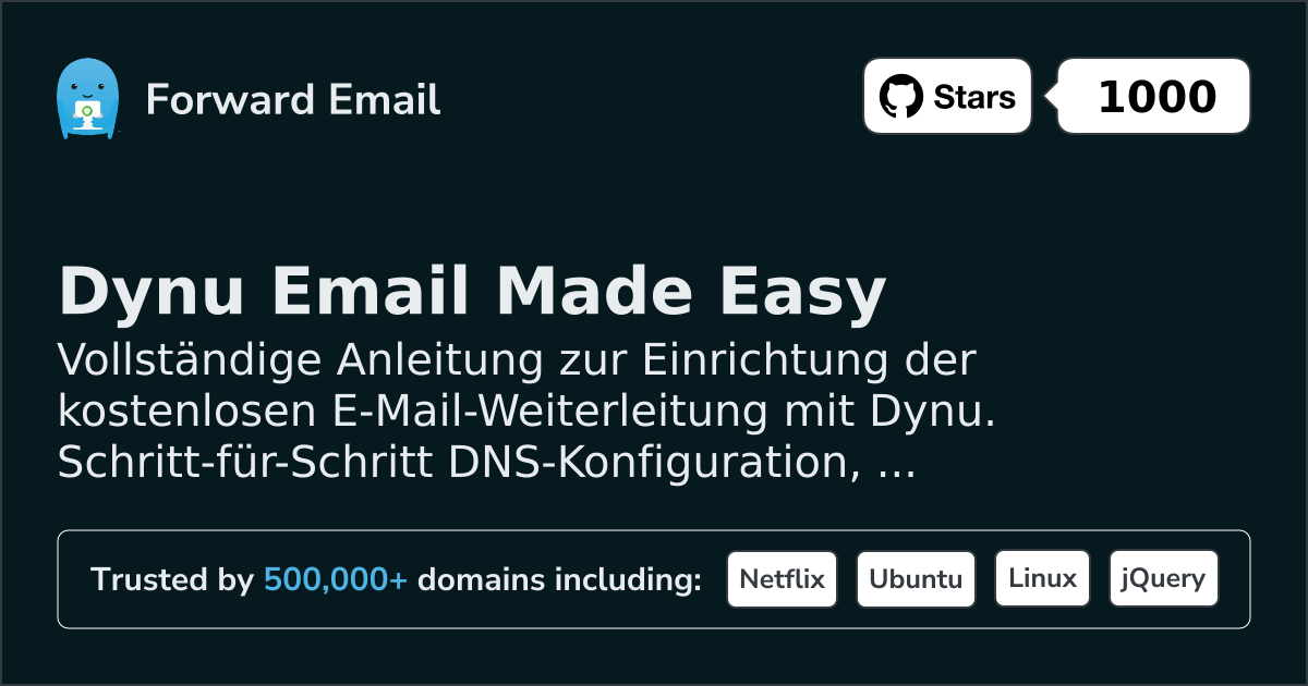 So richten Sie E-Mail mit Dynu ein