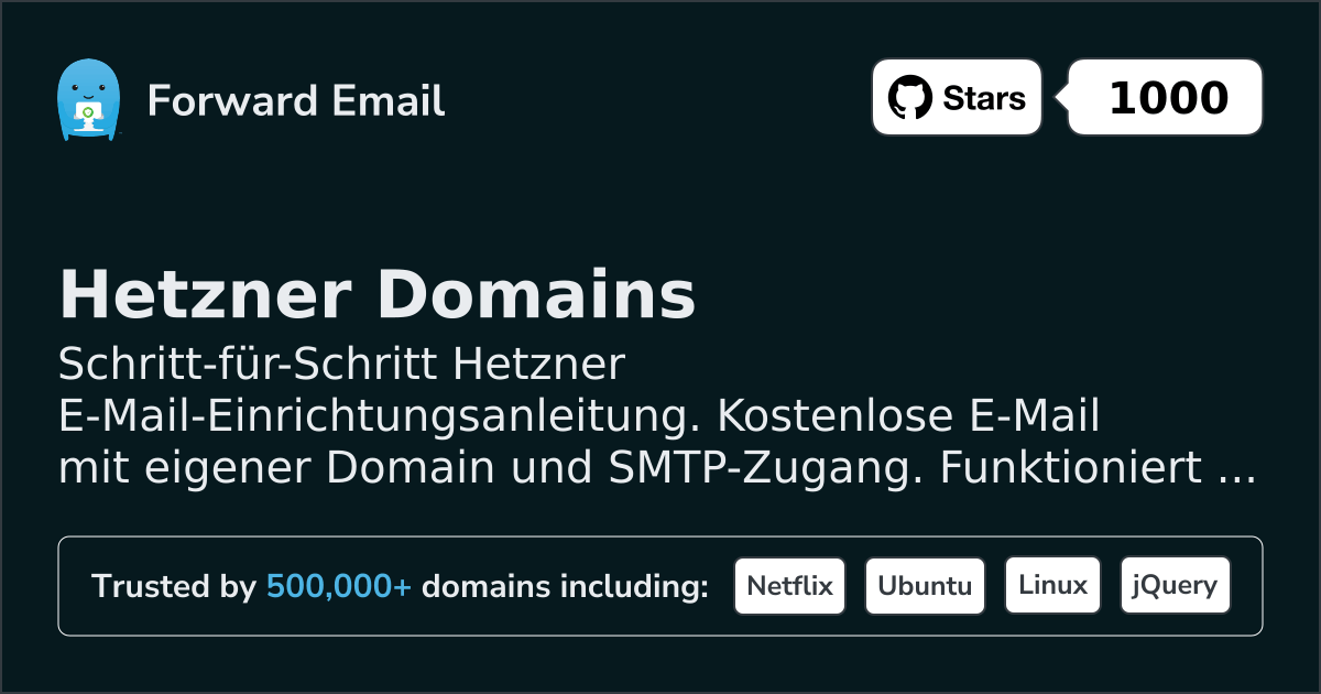 So richten Sie E-Mail mit Hetzner ein