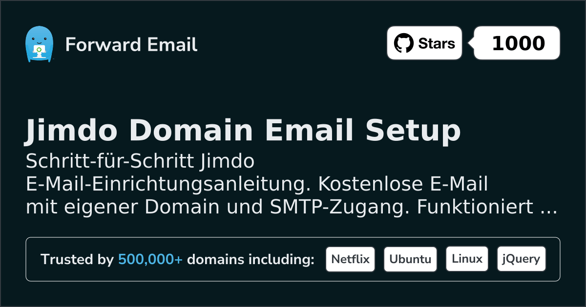 So richten Sie E-Mail mit Jimdo ein