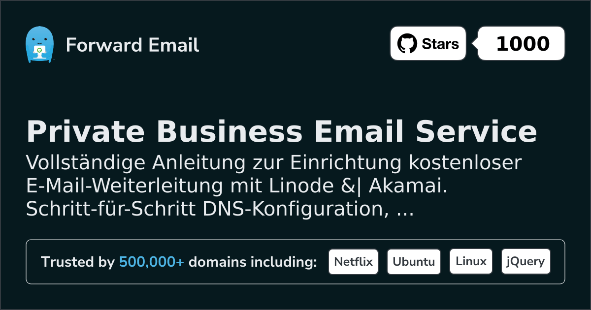 So richten Sie E-Mail mit Linode & Akamai ein