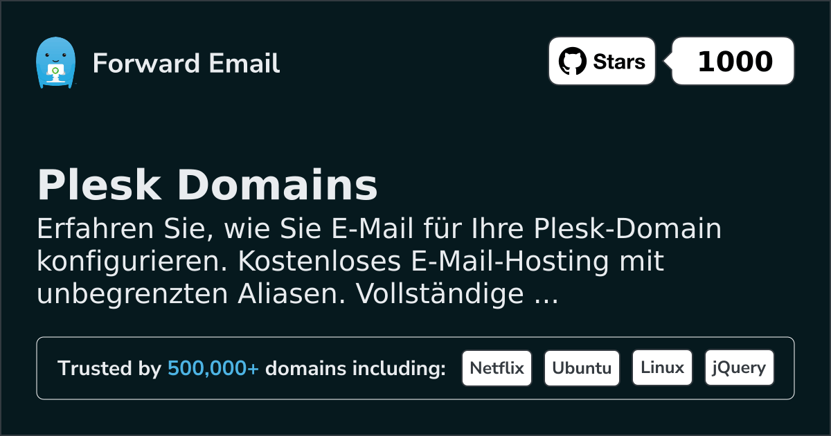 So richten Sie E-Mail mit Plesk ein