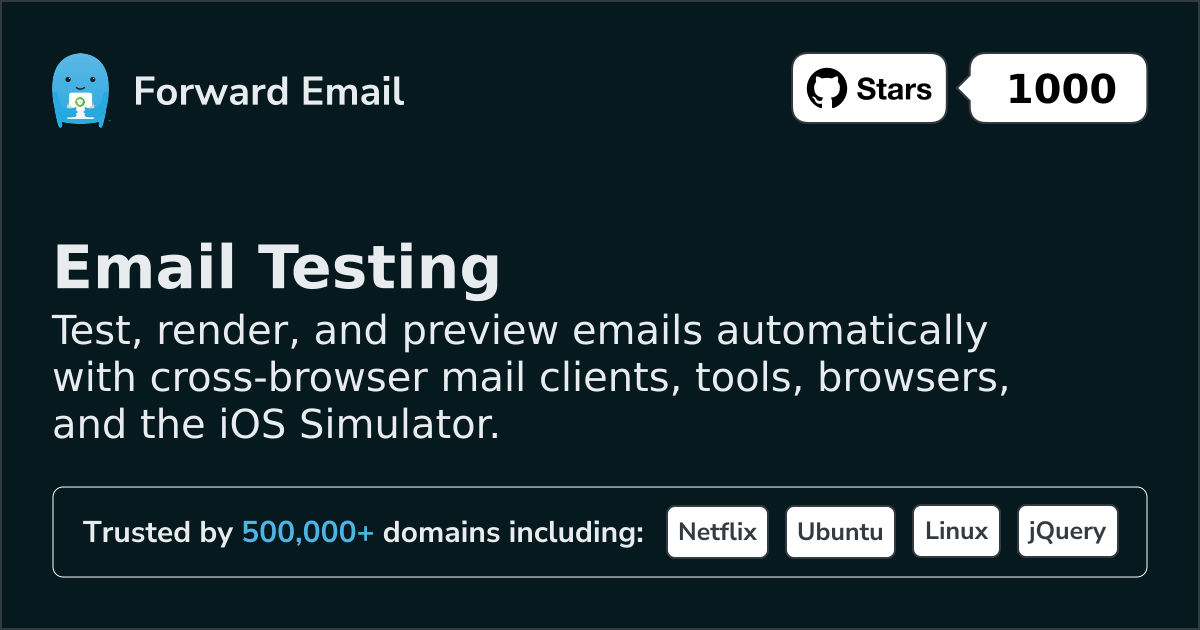 Email Testing for Browsers and iOS Simulator