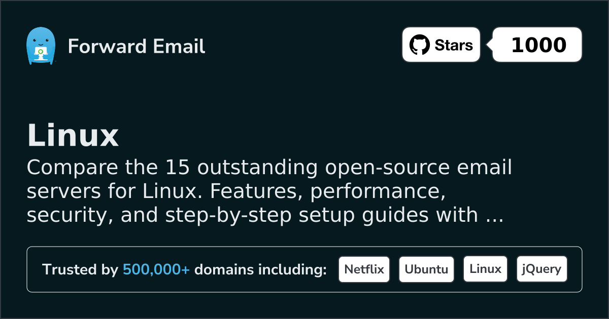 15 Outstanding Open Source Email Servers for Linux 2026