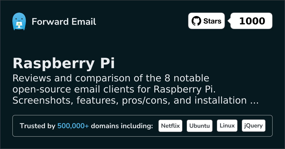 8 Notable Open Source Email Clients for Raspberry Pi 2026