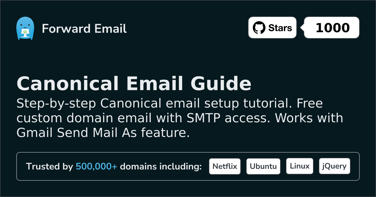 How to Setup Email with Canonical