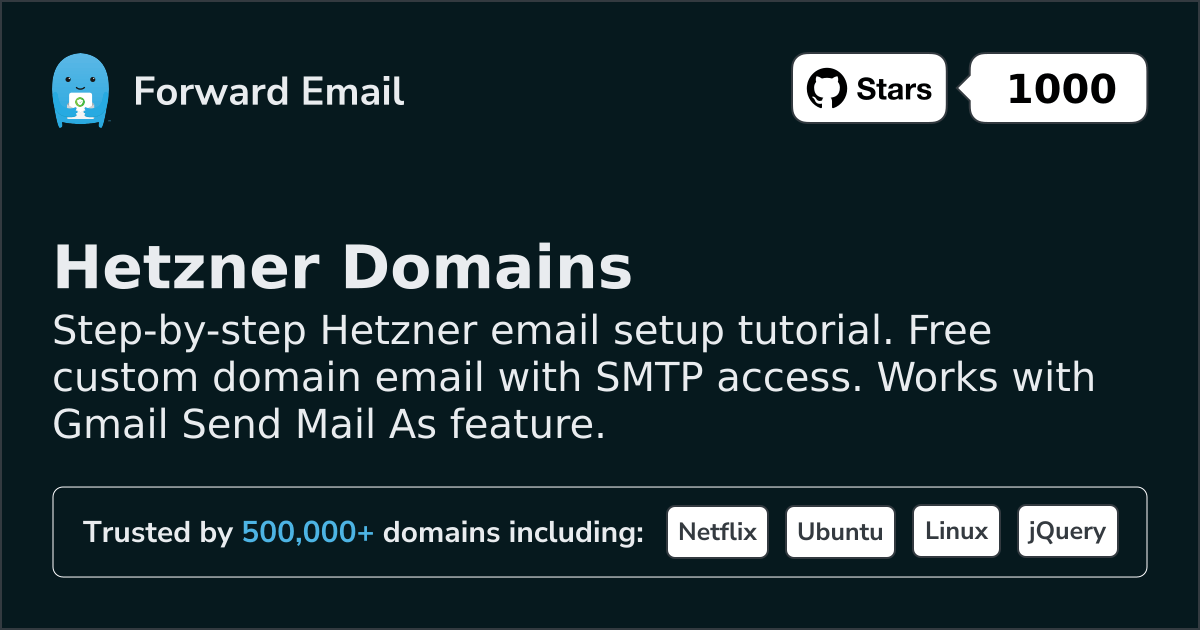 How to Setup Email with Hetzner