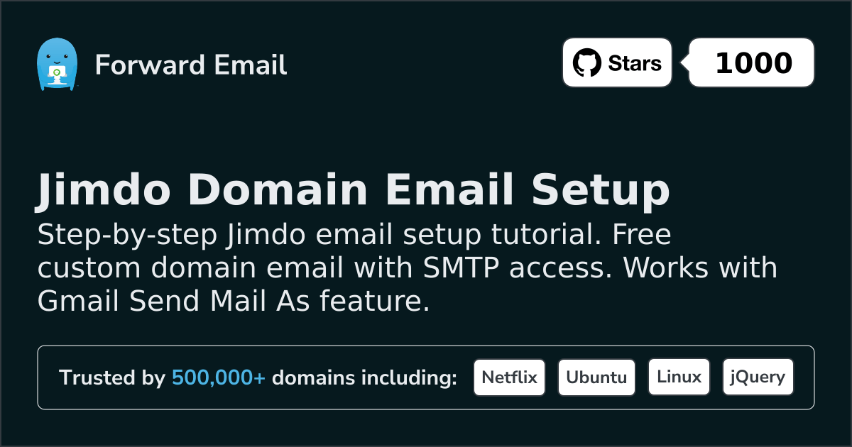 How to Setup Email with Jimdo