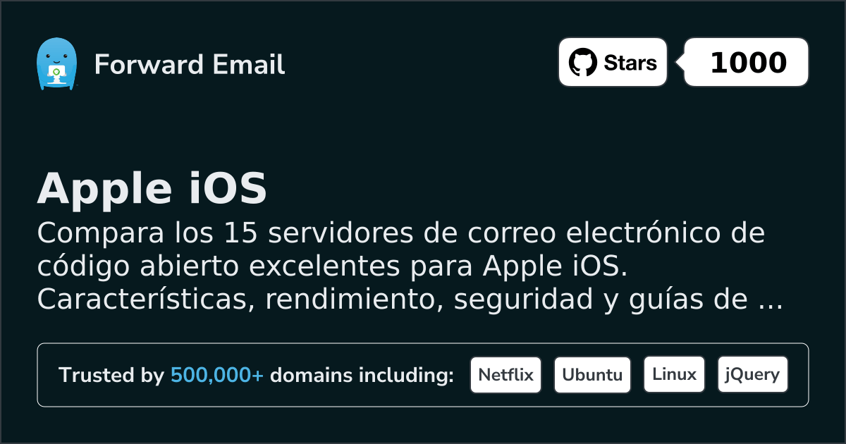 15 Excelentes Servidores de Correo Electrónico de Código Abierto para Apple iOS 2026