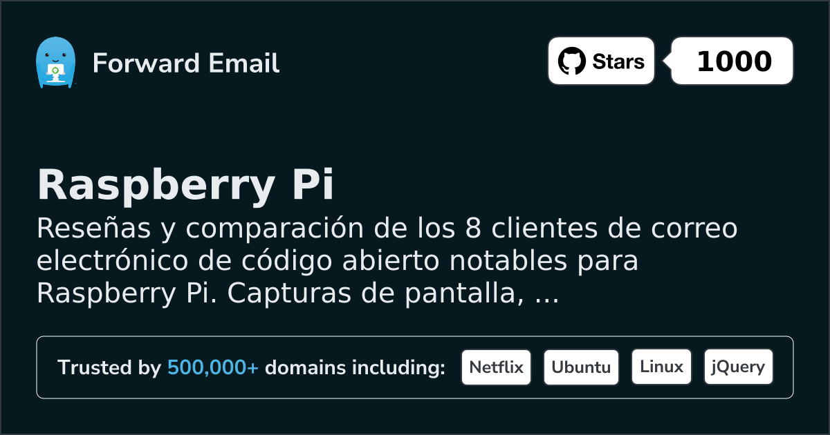 8 Clientes de Correo Electrónico de Código Abierto Notables para Raspberry Pi 2026