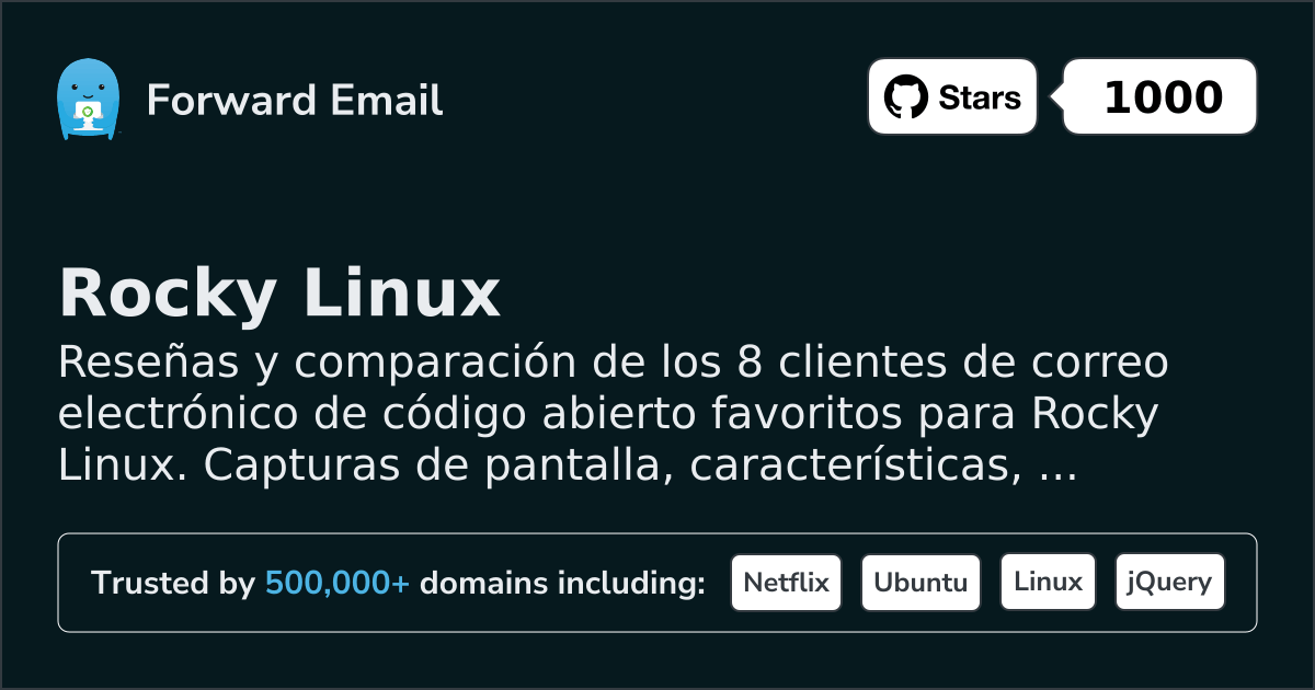 8 Clientes de Correo Electrónico de Código Abierto Favoritos para Rocky Linux 2026