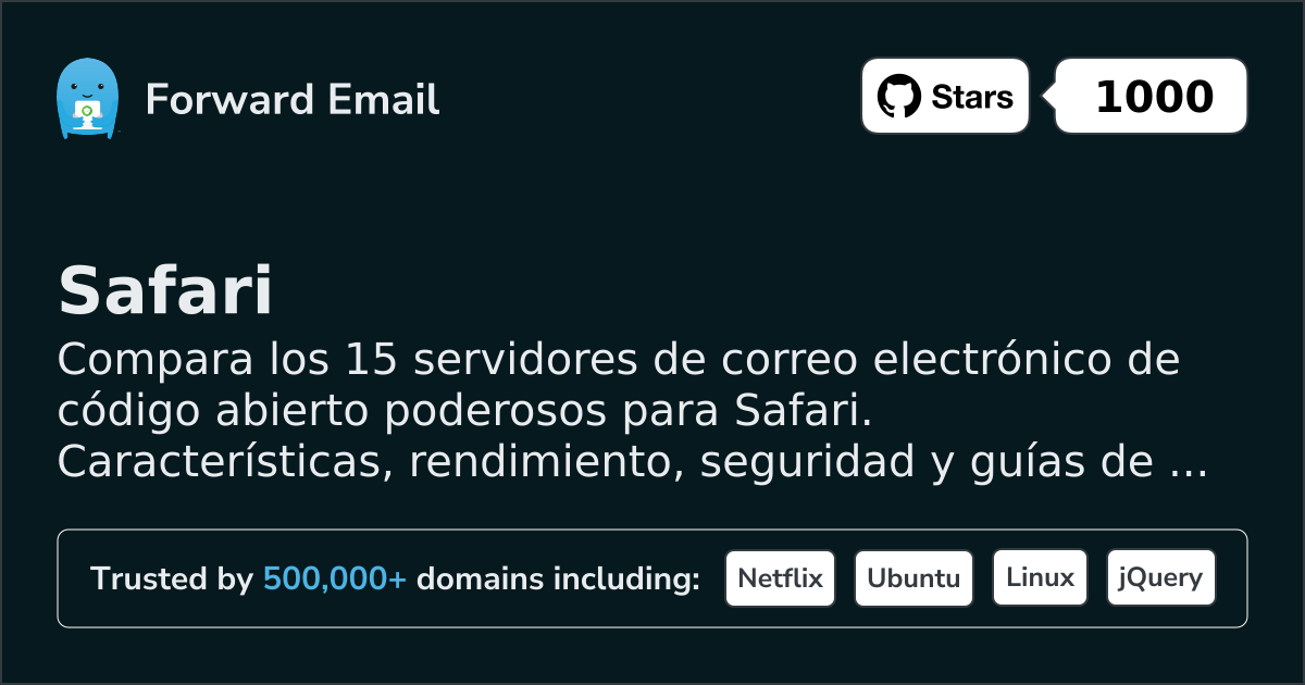 15 Servidores de Correo Electrónico de Código Abierto Poderosos para Safari 2026