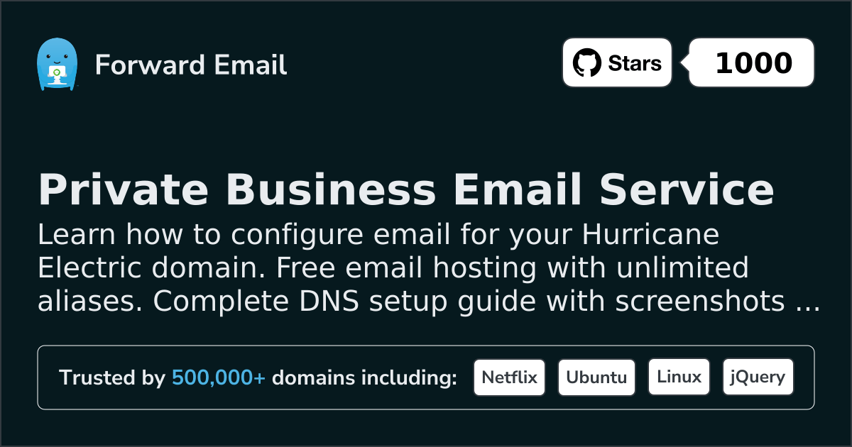 Cómo configurar el correo electrónico con Hurricane Electric