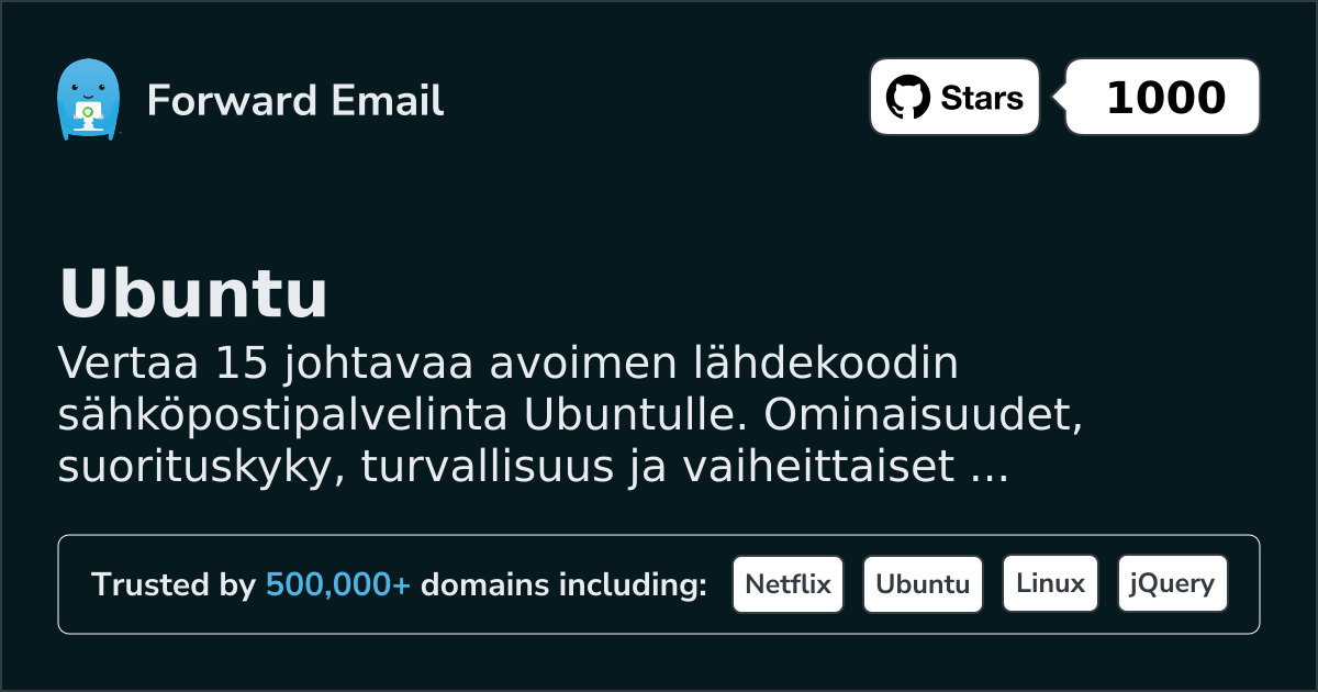 15 Johtavaa Avoimen Lähdekoodin Sähköpostipalvelinta Ubuntu|lle 2026