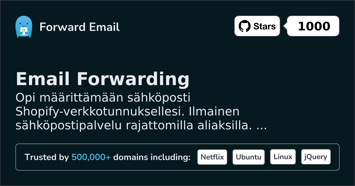 Sähköpostin määrittäminen Shopify