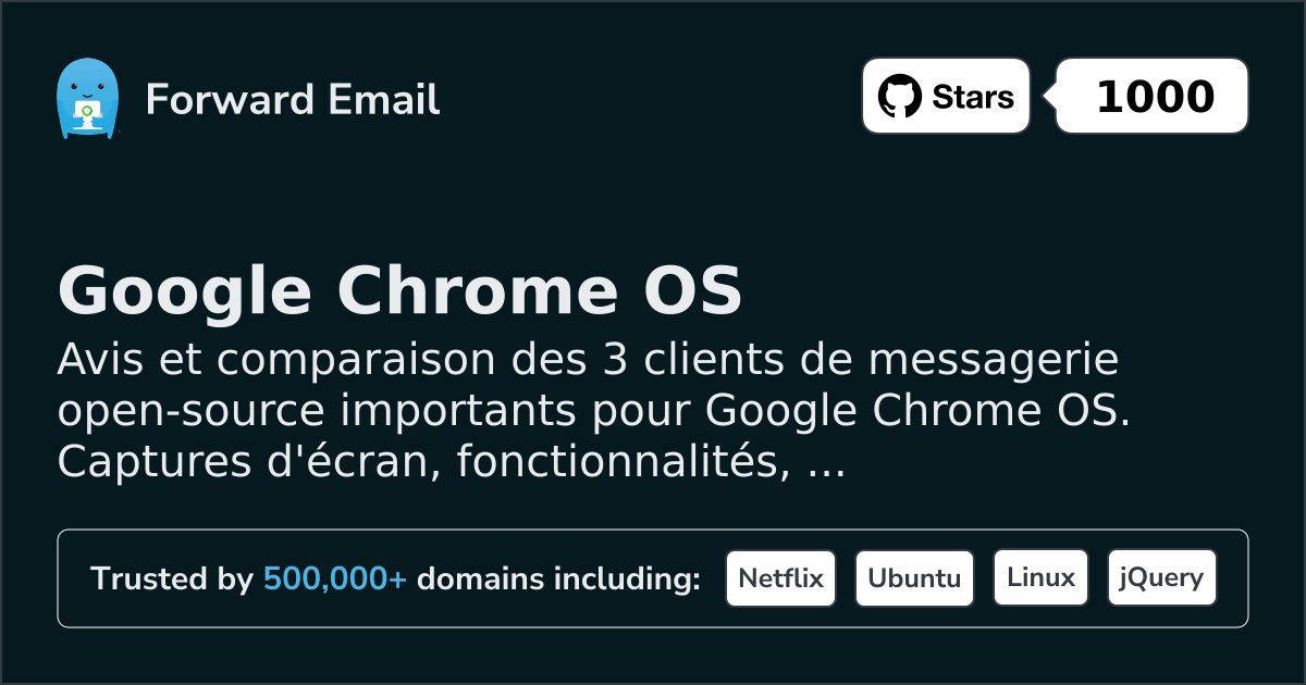 3 clients de messagerie open source importants pour Google Chrome OS 2026