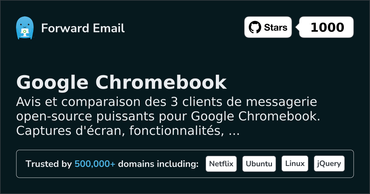 3 puissants clients de messagerie open source pour Google Chromebook 2026