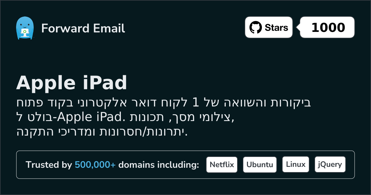 1 לקוח דואר אלקטרוני בולט בקוד פתוח עבור Apple iPad 2026