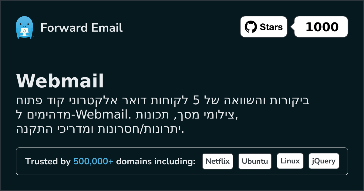 5 לקוחות דואר אלקטרוני קוד פתוח מדהימים עבור Webmail 2026