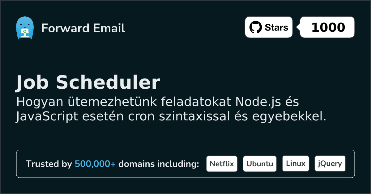 Node.js feladatütemező