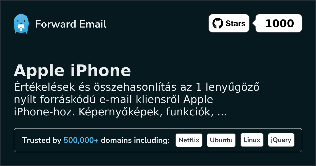 1 lenyűgöző nyílt forráskódú e-mail kliens Apple iPhone 2026-hoz