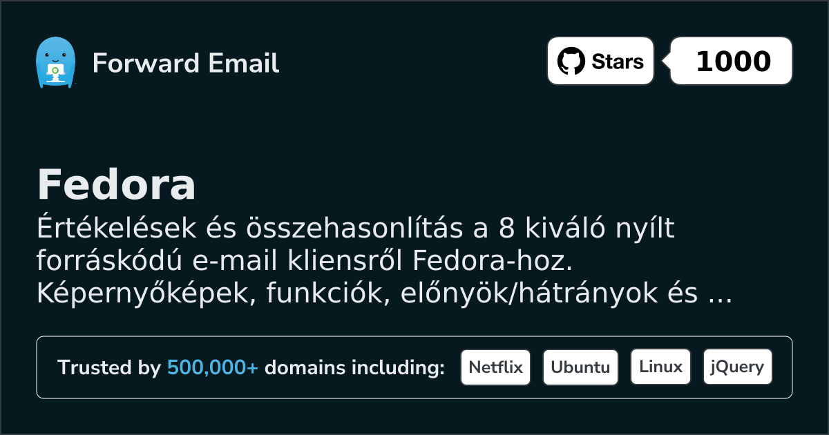 8 kiváló nyílt forráskódú e-mail kliens Fedora 2026-hoz