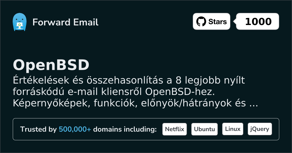 8 Legfelsőbb Nyílt Forráskódú E-mail Kliens az OpenBSD 2026-hoz