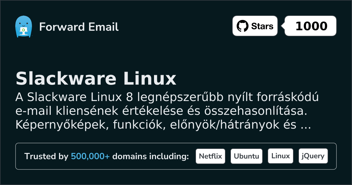 8 Legnépszerűbb Nyílt Forráskódú E-mail Kliens a Slackware Linux 2026-hoz