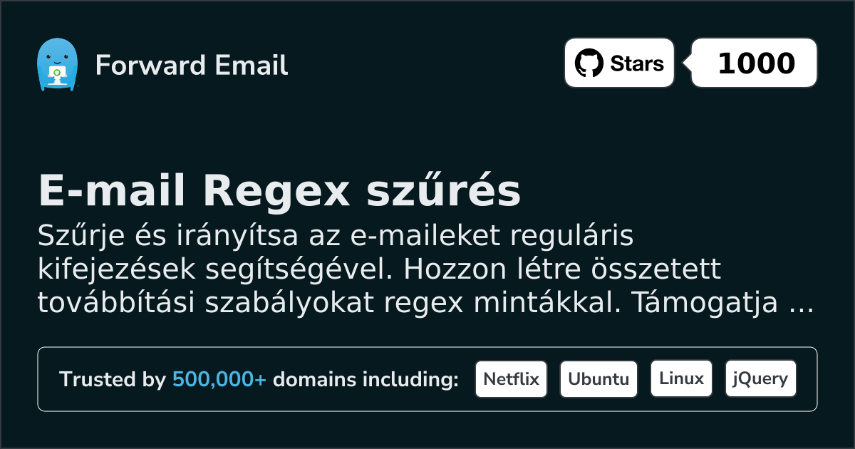 E-mail Regex szűrés - Fejlett mintázatillesztés egyedi domainekhez