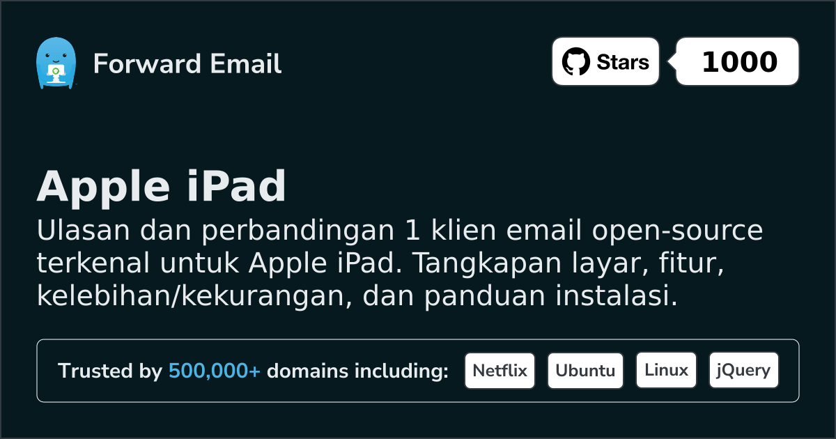 1 Klien Email Sumber Terbuka Terkenal untuk Apple iPad 2026