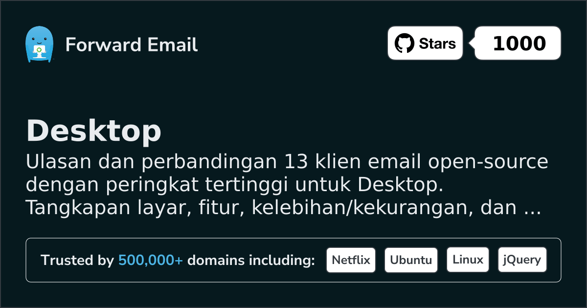 13 Klien Email Sumber Terbuka dengan Peringkat Tertinggi untuk Desktop 2026